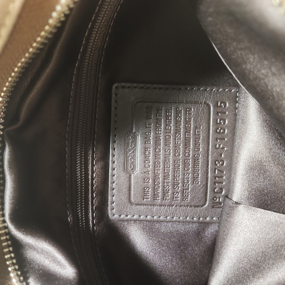 Coach Signature 2011 Tan and Brown Crossbody Bag - Picture 2 of 16